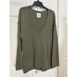 Aerie Women's Sweater Olive‎ Green Long Sleeve Size Medium